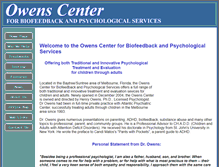 Tablet Screenshot of owenscenter.com